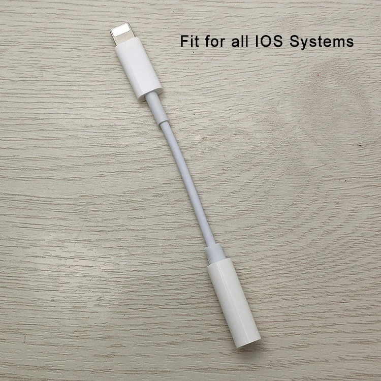 Fit Less IOS 10.2 IKSNAIL 3,5 мм разъем аудио кабель адаптер для IPhone X XR XS Max 8 7 Plus 10 Наушники Aux сплиттер для наушников конвертер аксессуары - Цвет: Fit Less IOS 10.2