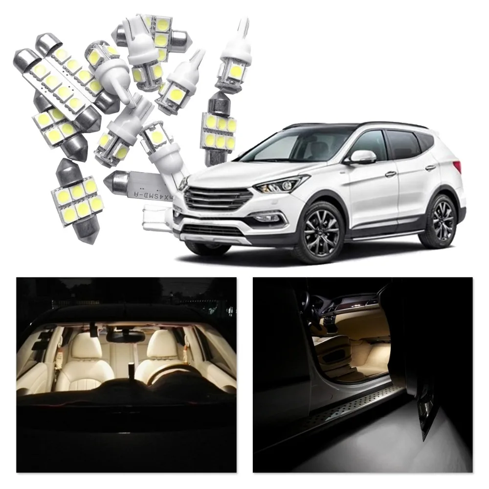 JGAUT для 2007 2012 Hyundai Santa Fe Белый Красный Синий Автомобильный светодиодный светильник