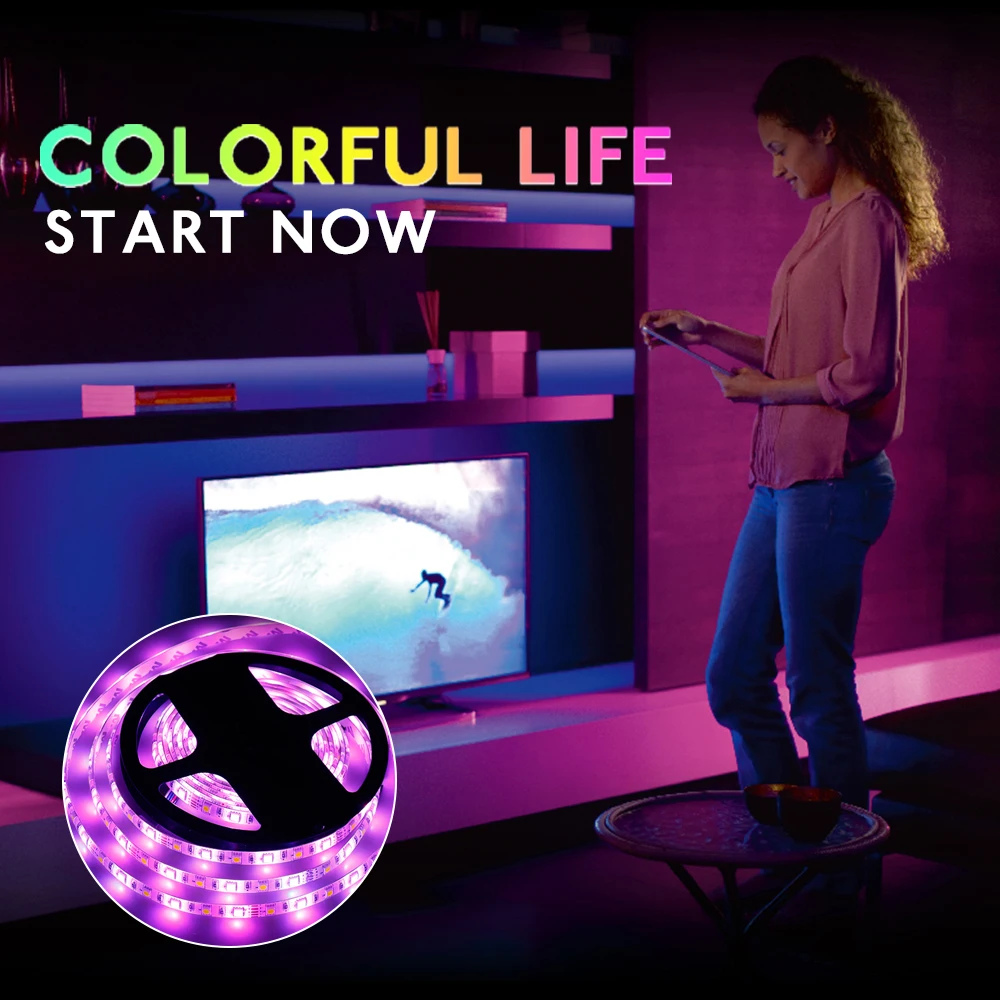 Foxanon RGB СВЕТОДИОДНАЯ лента SMD 5050 5 м 300LED DC12V гибкий свет RGBWW светодиоды Диодная для