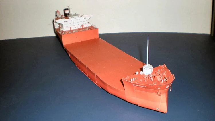Польский Willift Орел тяжелый грузовой корабль бумажная модель корабль 1:400 Руководство DIY Бумажная работа