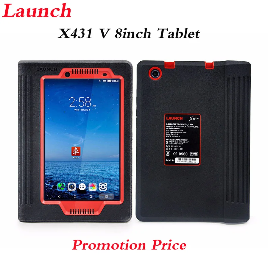 Оригинальный Старт pad X431 V 8 дюймов планшет Wifi/Bluetooth Полный Системы сканер со