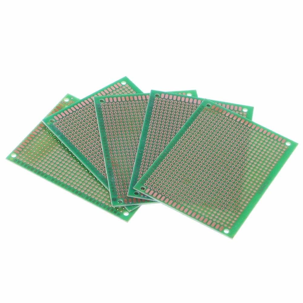 5 шт. FR-4 односторонняя DIY пайка прототип печатная плата 70x90 мм Жесткая печатная плата