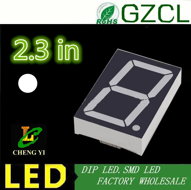 Белая цифровая трубка 2 3 дюйма общий анод 69 7 сегментный 1 битный светодиодный