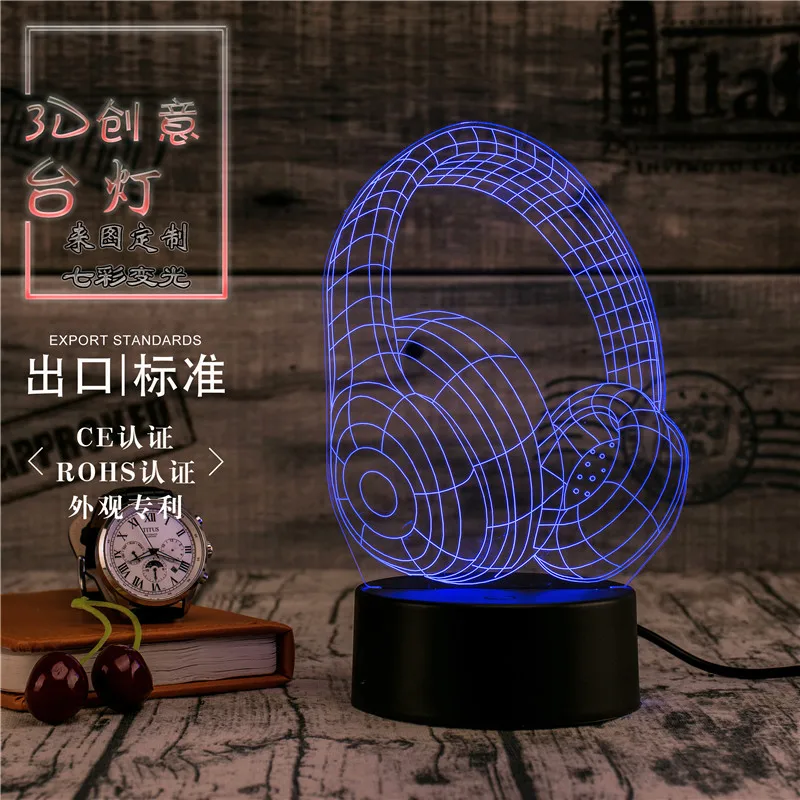 3D Led Novety светильник ing креативный подарок Ночной Настольная лампа гарнитура