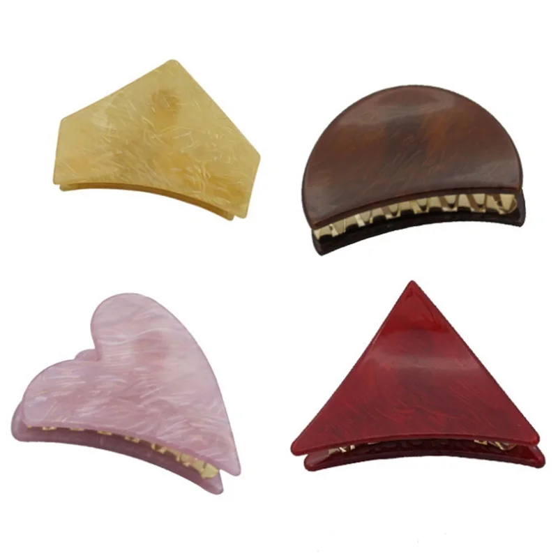 

New Fashion Triangle Hair Claws for Women Barrettes Hairpins Hair Crab Party Hair Accessories for Women Hair Clips Claw Headwear