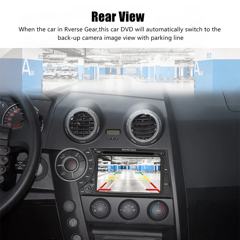 Junsun 2 Din Android 7.1 Car DVD Player 2GB+32GB For SSANG YONG ActYon 2005 2006 2007 2008 2009 2010 2011 2012 GPS Stereo Radio |