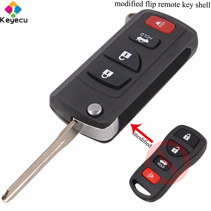 Модифицированный чехол KEYECU для автомобильного ключа пульта дистанционного