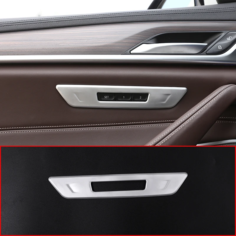 Для BMW 5 серии G30 2017 2018 ABS Матовый серебристый чехол для сиденья с кнопкой замка