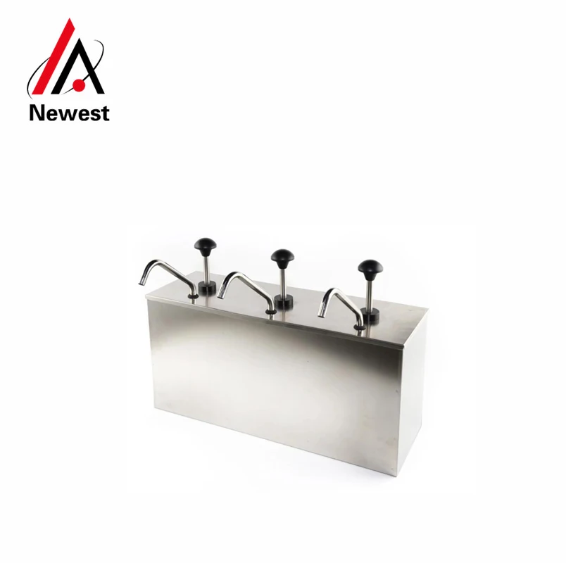 2 ведро диспенсер для соусов насос выдавливания приправы из нержавеющей