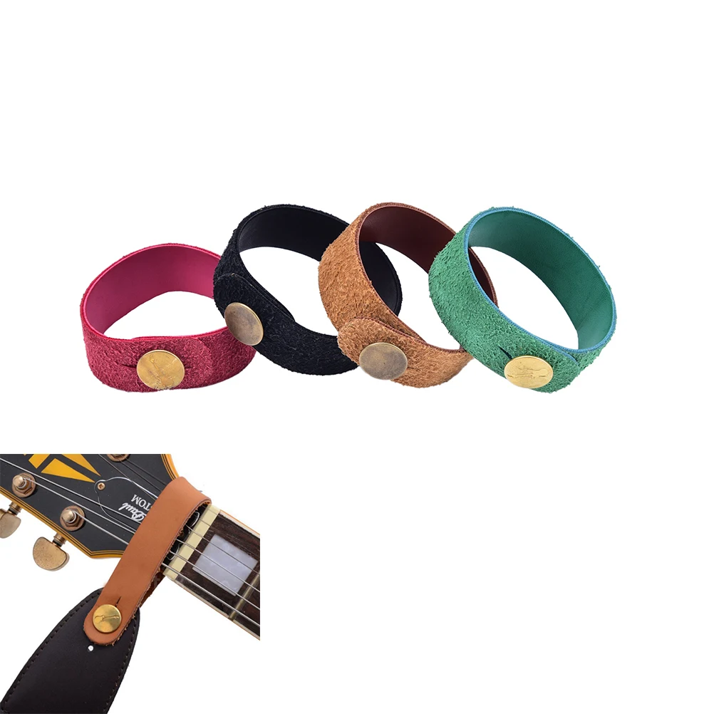 Аксессуары для гитар и басов прочные красные ремни из искусственной кожи с