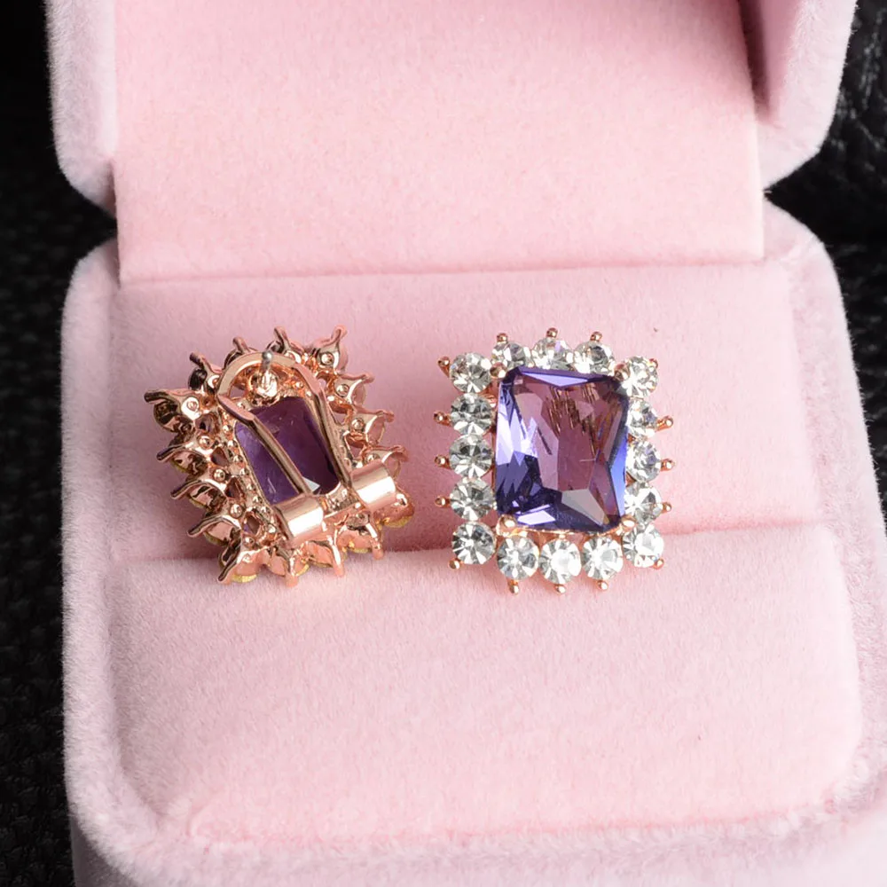 Кейши Лена Сияющий Циркон Серьги женский Серьги-гвоздики для Для женщин