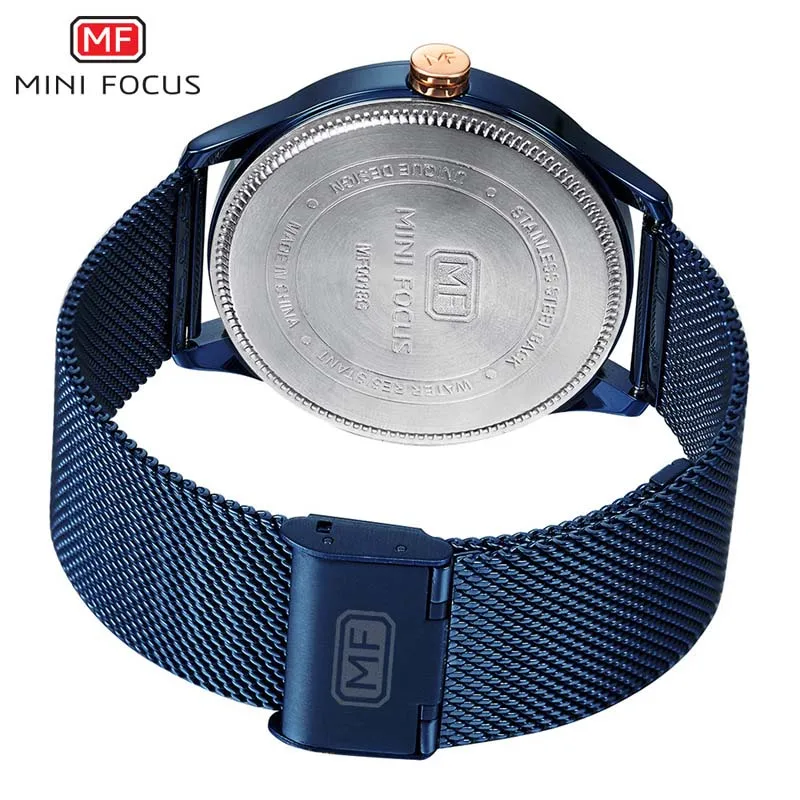

MINI FOCUS Mens Watches Top Brand Luxury Gold Quartz Men Watch Drop Shipping Mesh Strap Casual Sport Male Relogio Masculino