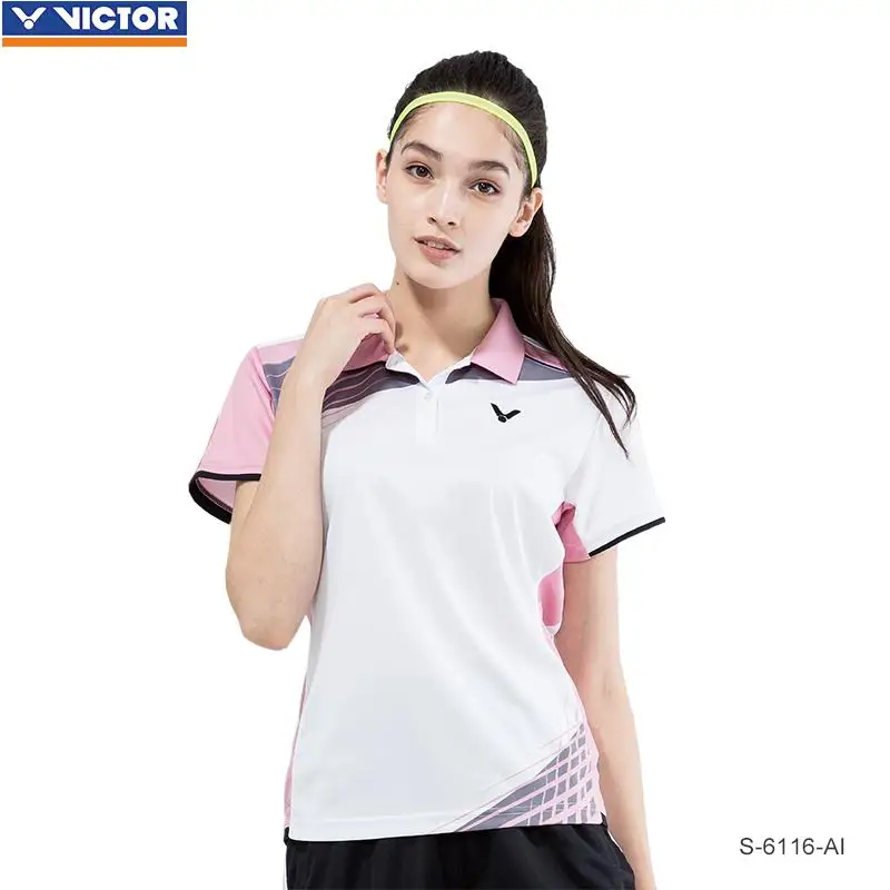 Victor Quick Dry Badminton Shirts For Ladies Short Sleeve Tennis T-shirt Women Sport Clothing Sportswear | Спорт и развлечения