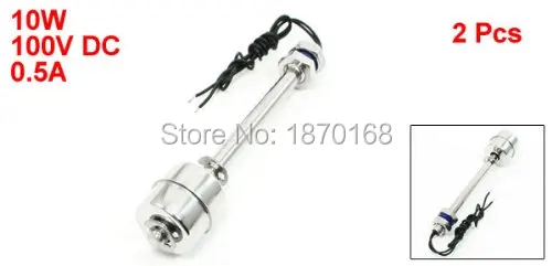 Вертикальные плавающие переключатели ZS12010, 120 мм, 10 Вт, постоянный ток, 100 в, датчик уровня воды и жидкости А, 2 шт.