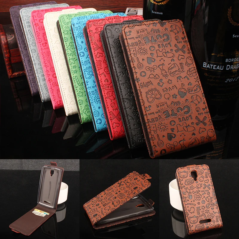 Мультфильм девушка Coque ПТУ чехол накладка из искусственной кожи для lenovo A1000 A2800