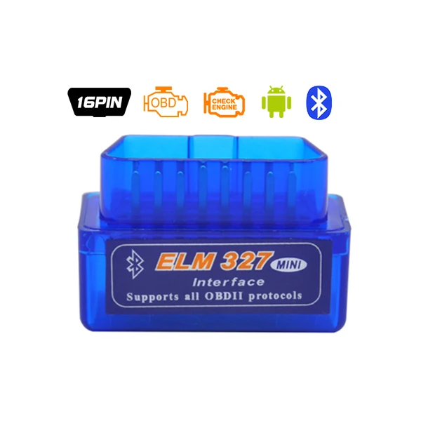 Bluetooth Blue Последняя V2.1 белый супер мини ELM327 Bluetooth OBD2 сканер Smart Auto код ридер Поддержка Все OBD 2 OBD ii протоколов Android - Цвет: Bluetooth Blue