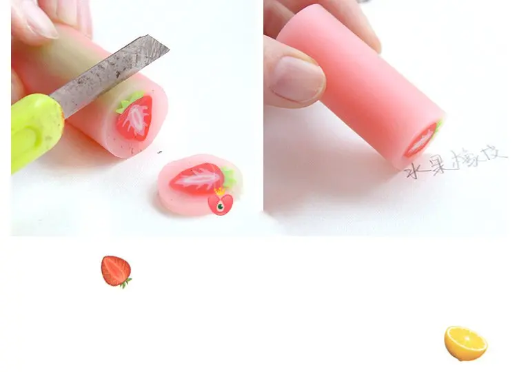 30 шт. kawaii мягкие ластики новинка милые фруктовые ластики резиновые для Детей школьников 2B карандаш ластик корейский канцелярские принадлежности