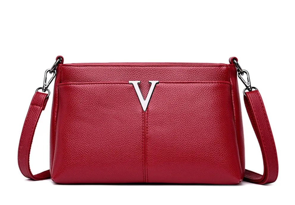 Сумки для женщин сумка bolsos mujer Сумочка bolso messenger torebki damskie pochette femme металлическое украшение torebka - Цвет: Красный