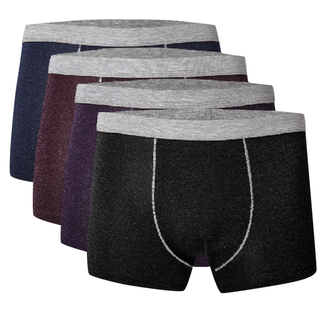 Для Мужчин's летняя дышащий ледяной шелк шить пикантные удобные трусы шортики