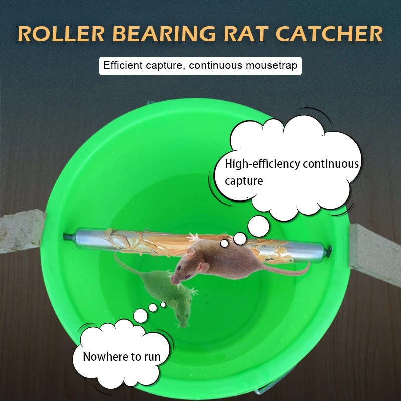 Continuous capture mouse trap Reusable Roller Bearing Stick Rat Catcher Auto Household Rodent Mice Bait Killer Pest control | Дом и сад
