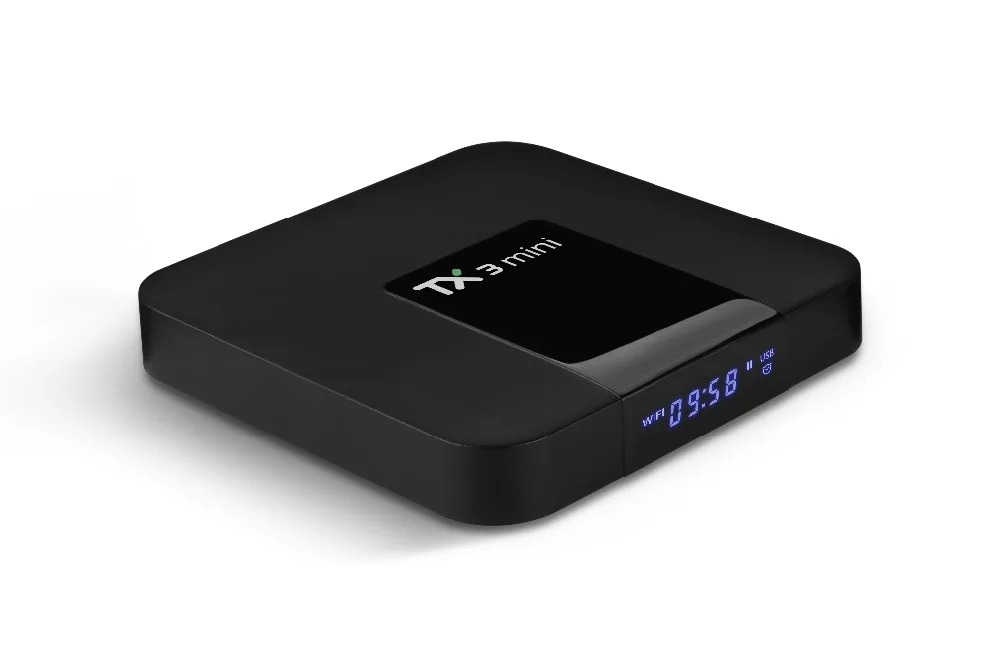 Android 7 1 TX3 Мини ТВ приставка Amlogic S905W четырехъядерный 2 4 ГГц встроенный WiFi 1G/2G RAM 8G/16G