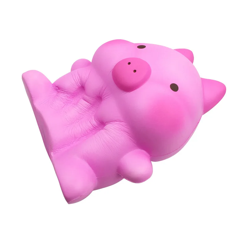 Антистрессовая игрушка большого размера Kawaii Squishies Розовая Свинья Jumbo мягкая медленно поднимающаяся игрушка Лучшие подарки для детей антистресс огромные игрушки