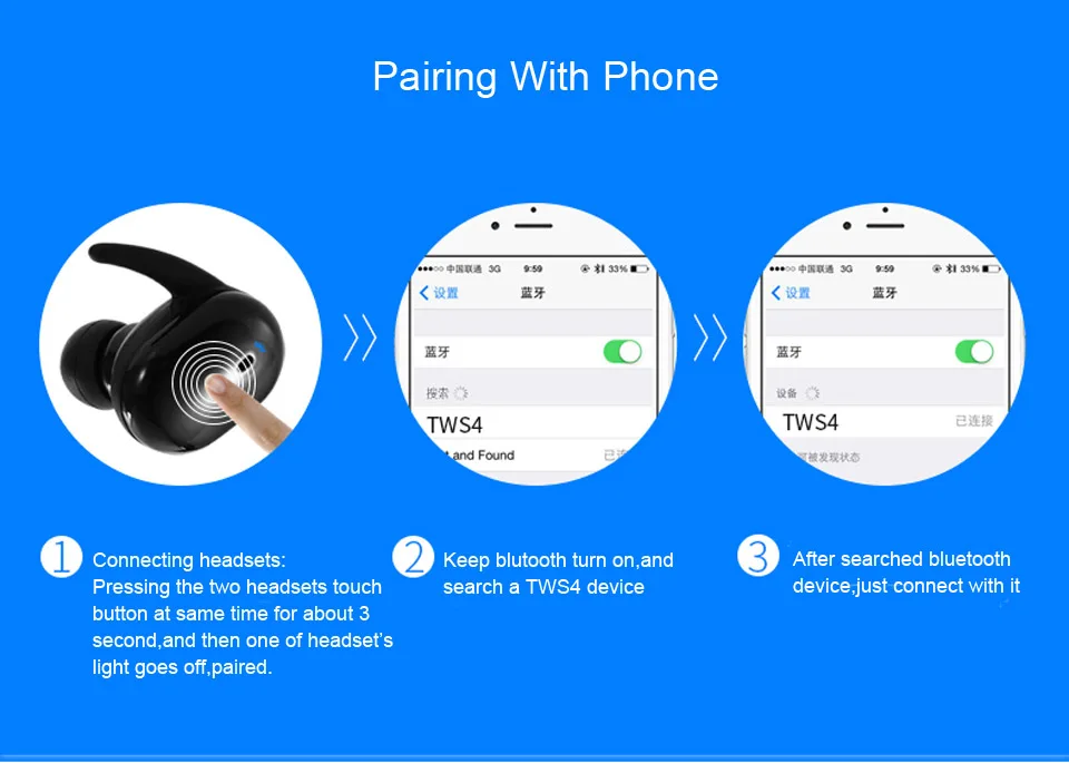 TWS 5,0 беспроводные наушники bluetooth настоящие беспроводные наушники-вкладыши стерео с микрофоном бинауральные звонки гарнитура