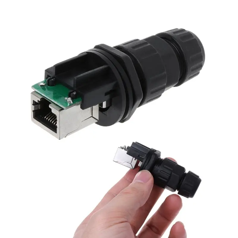 Сетевой удлинитель Ethernet Lan водонепроницаемая Соединительная муфта для кабеля IP67