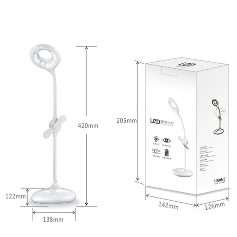 Приглушаемая светодиодная сенсорная Настольная лампа с защитой глаз