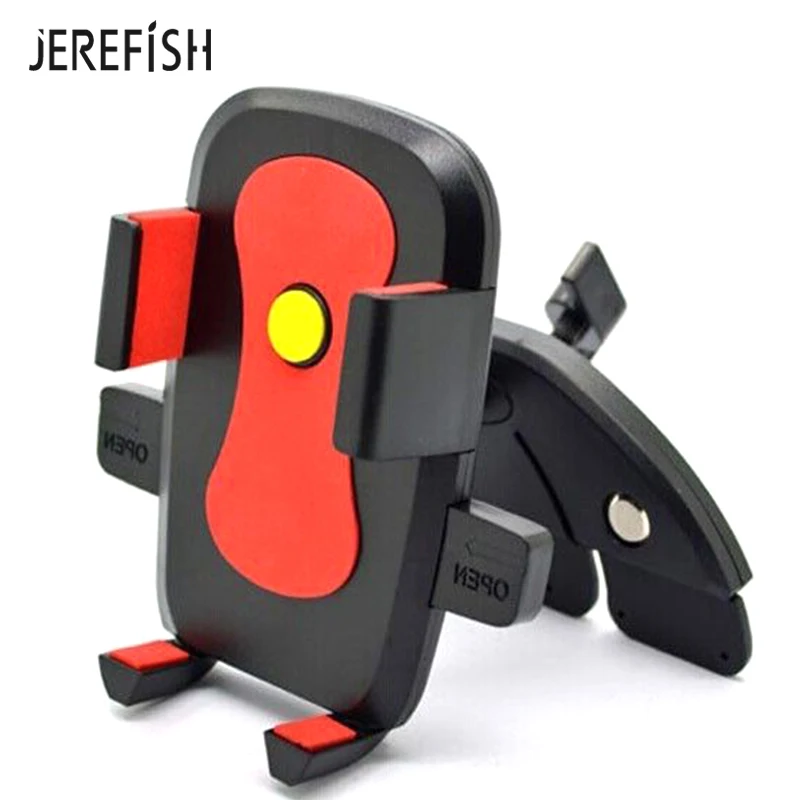 Jerefish Универсальный Регулируемый слот для cd-плеера, для смартфона, мобильного телефона, автомобильный слот для CD, держатель для мобильного телефона, для redmi, аксессуары для телефонов