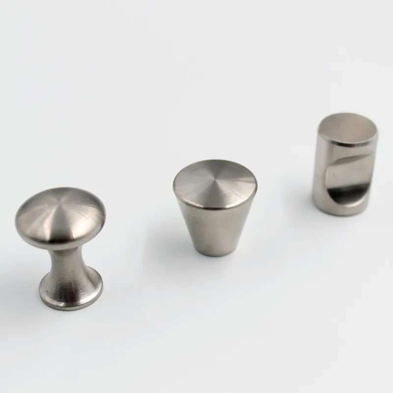 

Stainless Steel Simple Drawer Knob Furniture Hardware Wardrobe Shoe Door Single Hole Handle Round Cone Pull