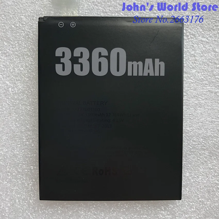 100% Новинка DOOGEE X10 BAT17603360 Замена 3360 мАч запасная батарея Для смартфон|Аккумуляторы