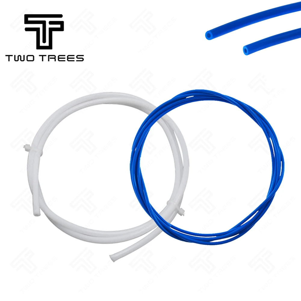 1 м PTFE труба ID 2 мм OD 4 мм прозрачная ptfe труба J-head hotend RepRap росток Боуден горло экструдера для 1,75 мм нити 3d V5 V6