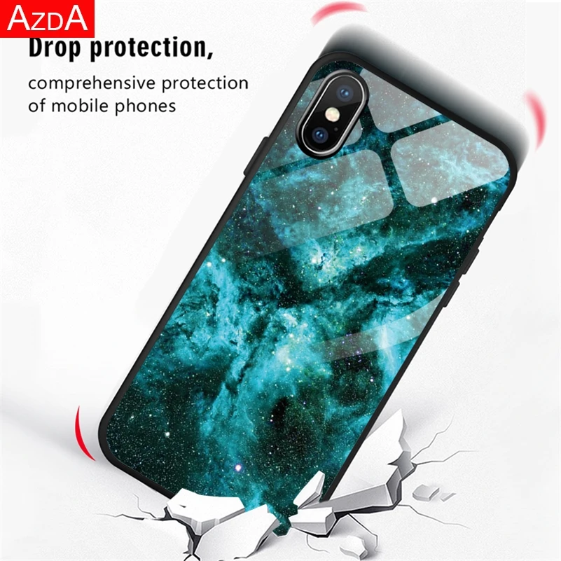 Чехол из закаленного стекла со звездным небом для Xiao mi Red 5 Plus 6A S2 Note 4X5 6 7 K20 Pro A2 8 SE