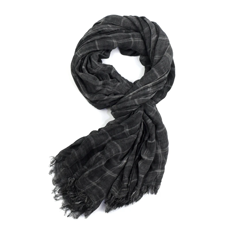 100% хлопок шарф мужской высокого качества длинный модный клетчатый роскошный