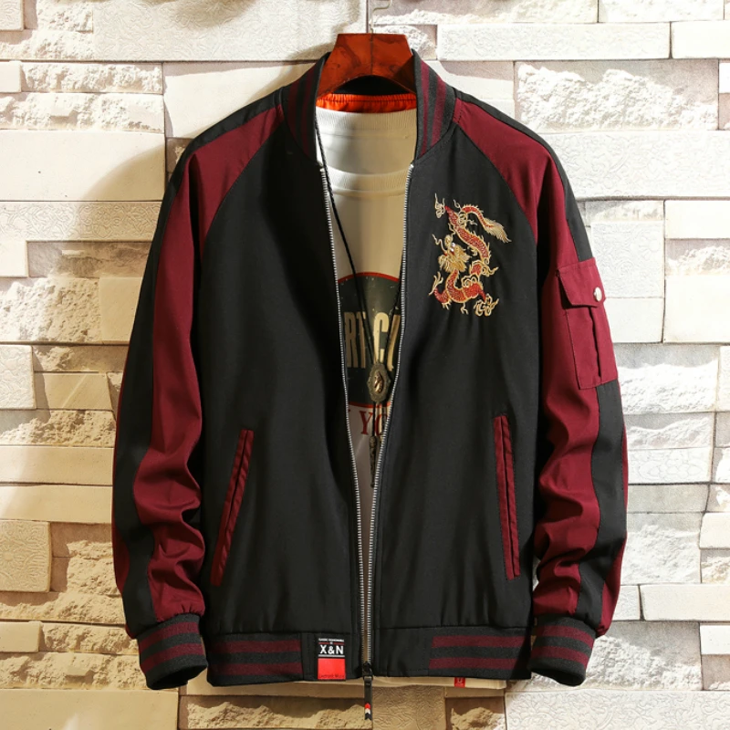 Мужская куртка 2019 Новая мода Бейсбольный воротник мужской ремень с бляшкой