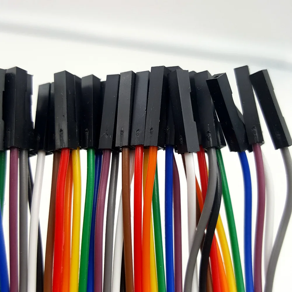 Перемычка Dupont для arduino 40 контактный цвет 10 см/20 см разъем гнездо штырь