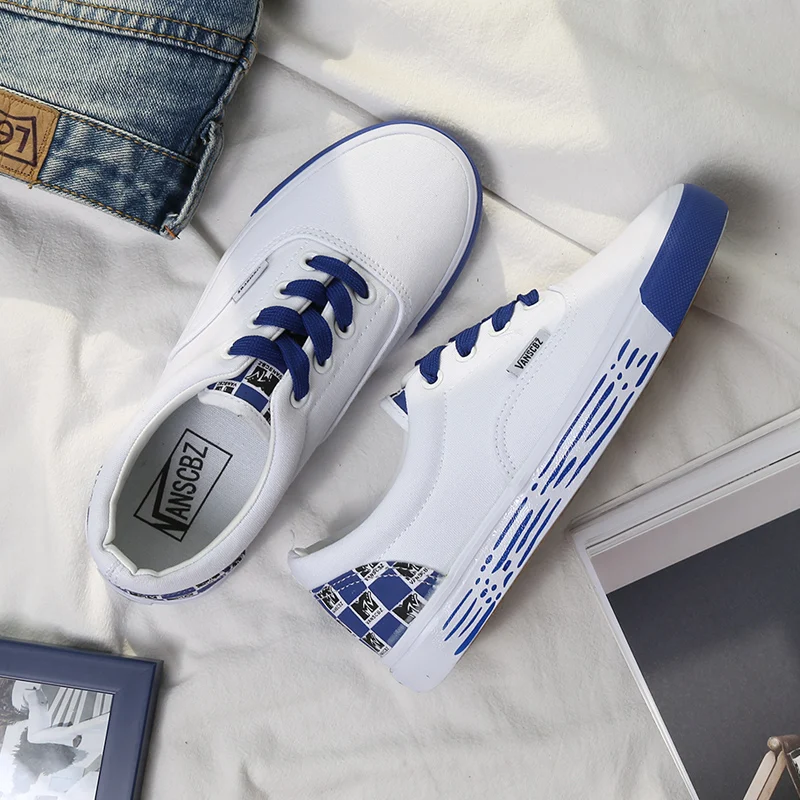 Весенняя Классическая парусиновая женская обувь Новое поступление Разноцветные