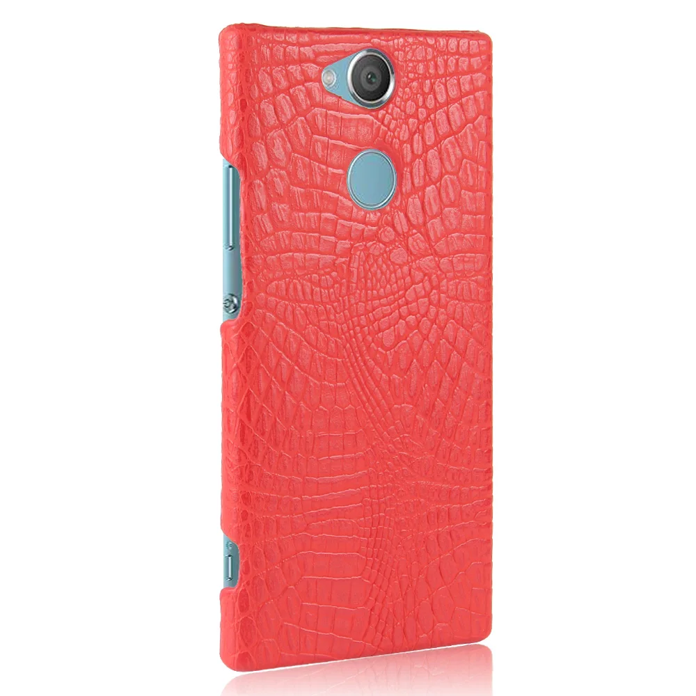 Case For Sony Xperia XA2 Plus Dual A9AC H4493 6 Inch Phone Soft Leather Cover XA 2 H 4493 Alligator Coque |