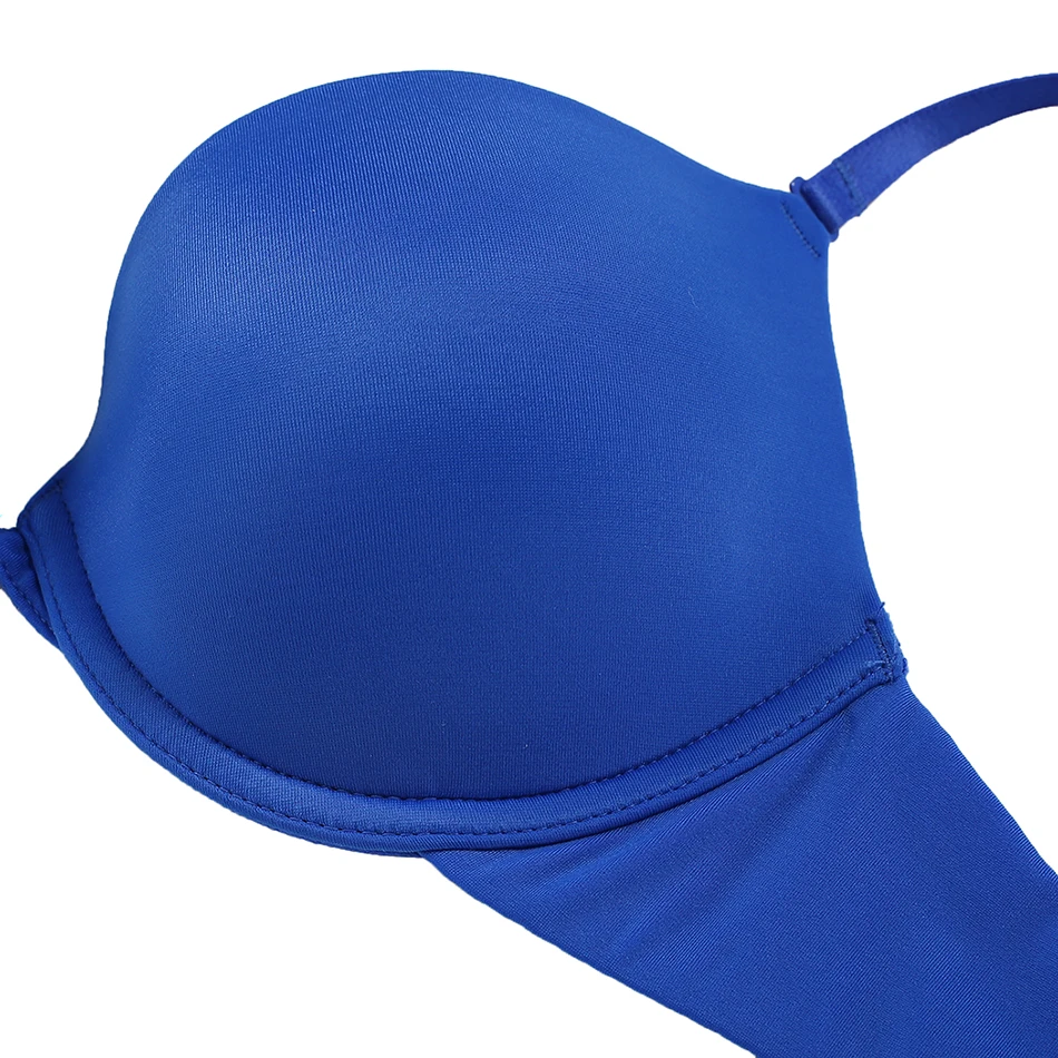 Ekouaer Женские Бюстгальтеры на косточках одноцветные 3/4 чашечки пуш ап бюстгальтер