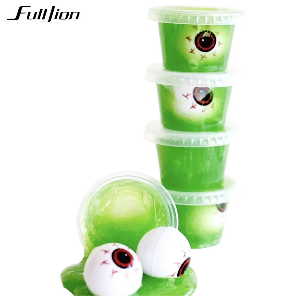 Fulljion Slime игрушки пушистый Floam Box моделирование глиняные снятие стресса Lizun глаз
