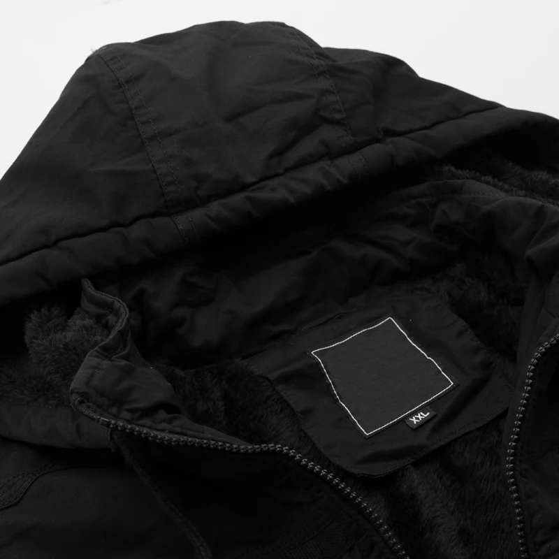 Мужская куртка с капюшоном DAVYDAISY толстая флисовая большого размера 3XL 4XL 5XL 6XL JK092