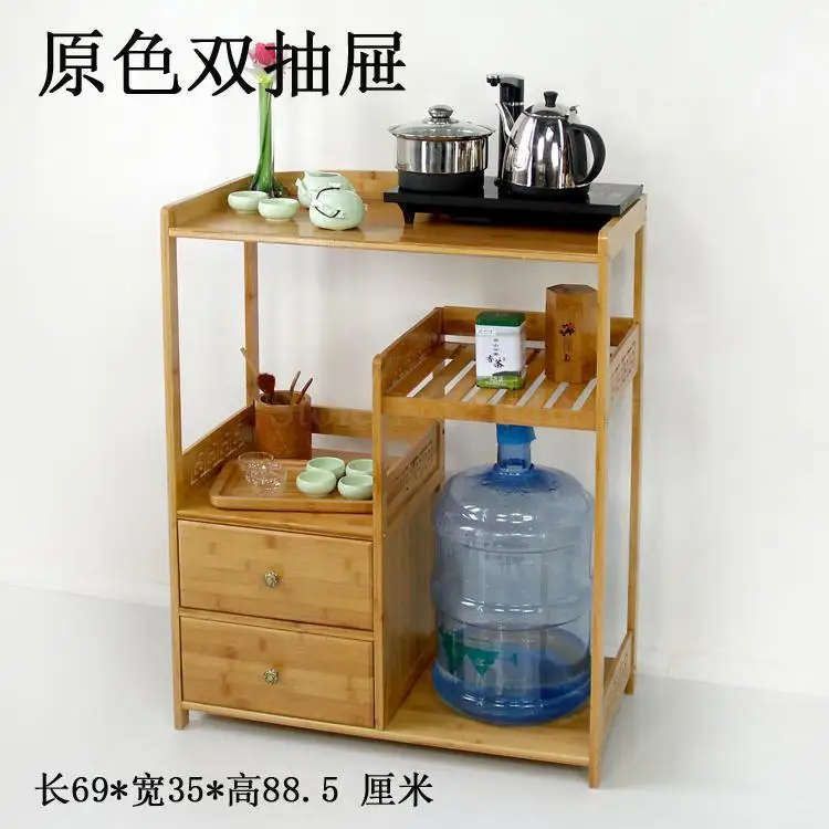 VIP 3 Simple bamboo sofa side mini coffee table tea rack tea cabinet removable side cabinet tea table corner table burning table - Цвет: VIP 3