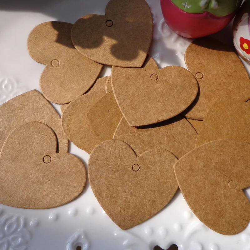 500 шт маленький в форме сердца ярлык для подарка своими руками декоративная