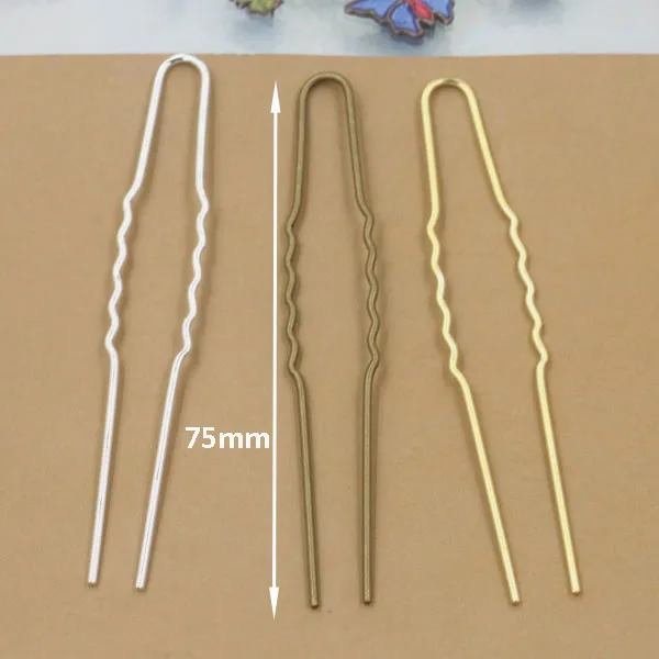 Женские шпильки для волос золотистые/Серебристые/Бронзовые U образной формы