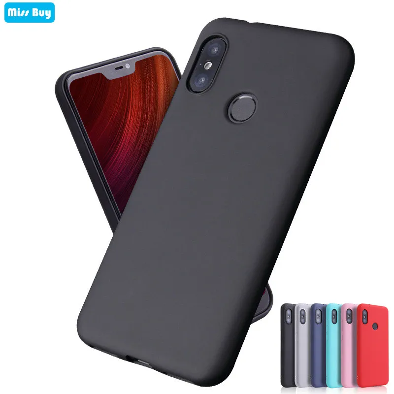 

Candy Color Silicone Case For Xiaomi Redmi Note 6 Pro Note 5 6a Mi A2 Lite Pocophone F1 mi 8 Lite Coque Slim Soft TPU Back Cover