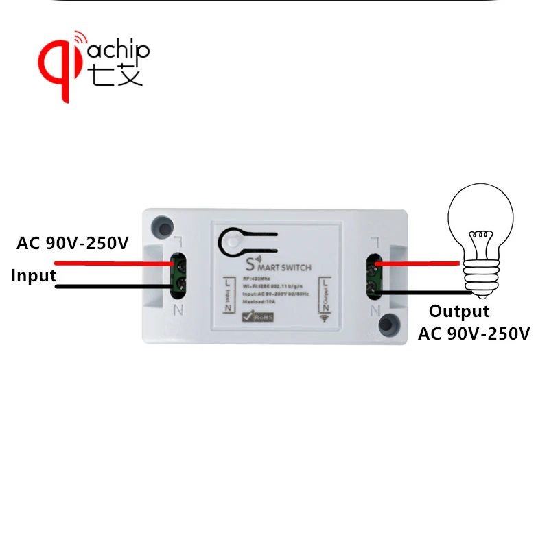Wi Fi Smart Switch DIY умный дом 433 мГц беспроводной Дистанционное управление свет таймер