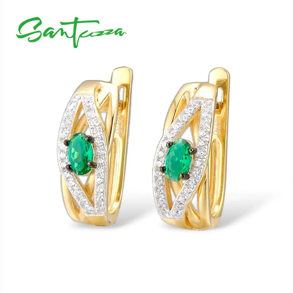 SANTUZZA серебряные серьги для женщин 925 пробы клипс Серебро с белым кубическим