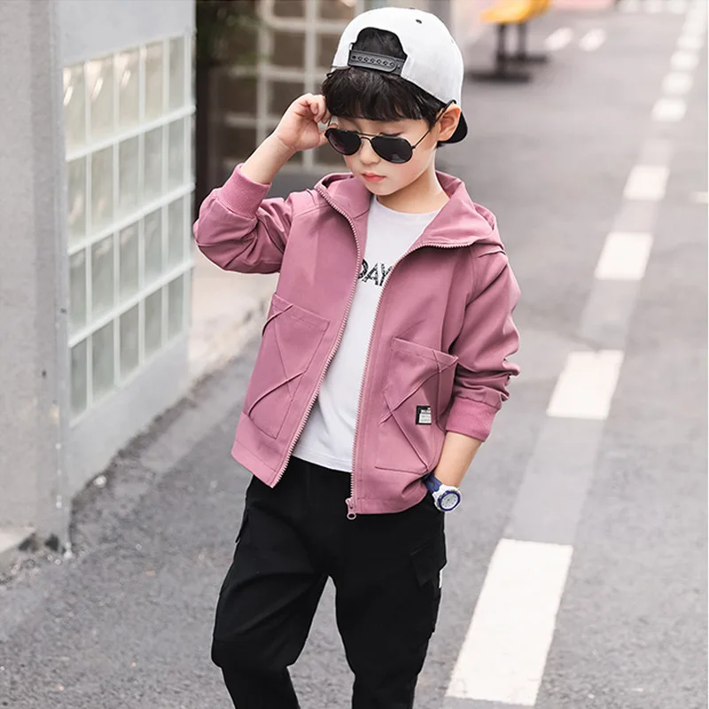 Куртка для мальчиков ветровка 2019 Детская куртка одежда подростка пальто Тренч