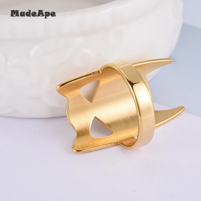 MadApe Tribe Mask Rings For Women Vintage Punk Biker Jewelry Male Cool Antique Silver Color Gold Finger | Украшения и аксессуары